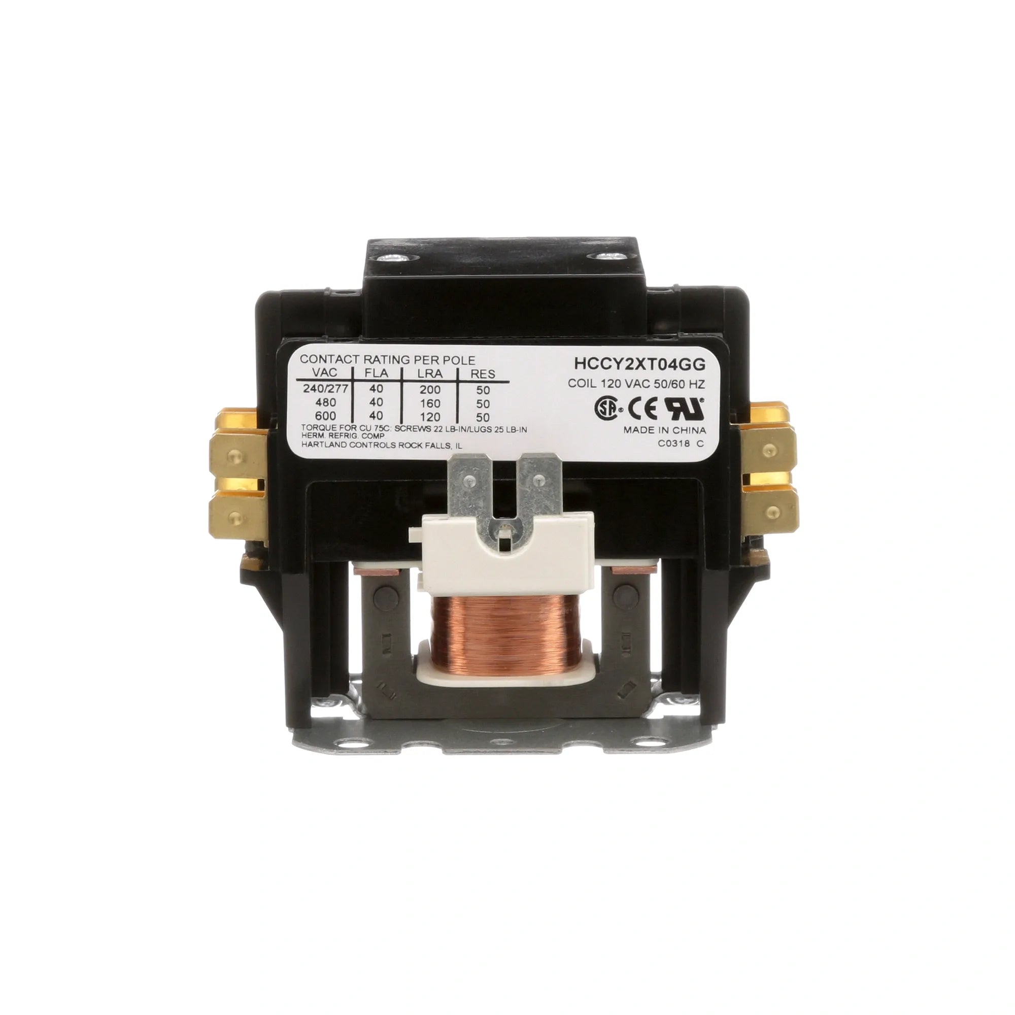 441077 B2BFSI - Hartland Contactor 2p 40/50A 120V alternate view 1 441077 B2BFSI - Hartland Contactor 2p 40/50A 120V alternate view 1